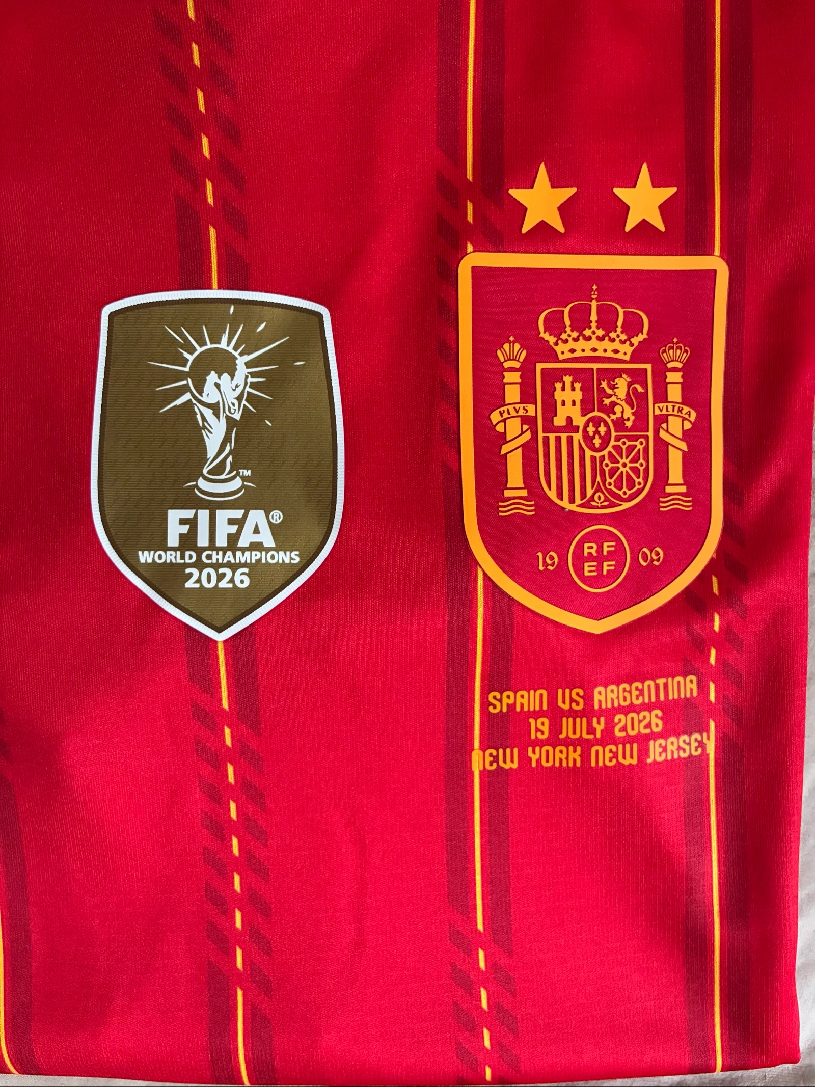 Maillot Espagne 2 Étoiles Coupe du Monde 2026 – photo 3